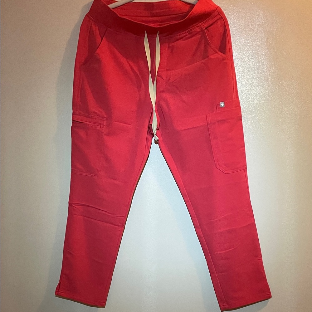 Figs Red Scrub Pants